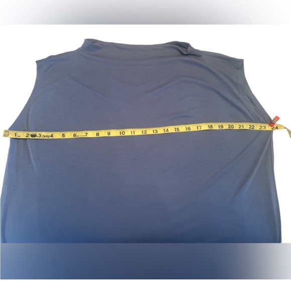 Eileen Fisher dusty blue sleeveless dress size M - Picture 4 of 7